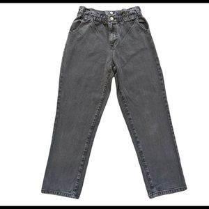 PacSun women’s gray paper bag waist mom jeans Sz 0